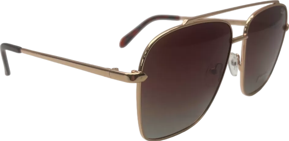 Quay Gold High Roller Polarised Sunglasses in Case