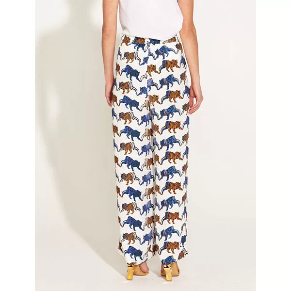 Queen of the Jungle Wide Leg Pant - Tigers