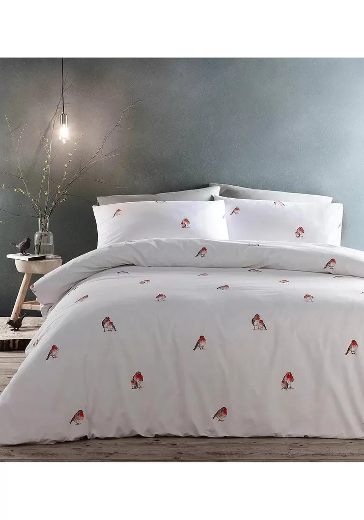 Robin Duvet Cover Set - White