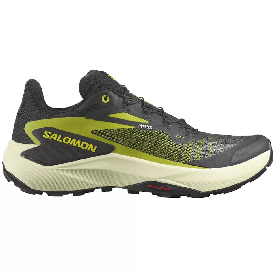 Salomon Genesis Men's Running Shoes SS24 Black/Sulphur Spring/Transparent Yellow