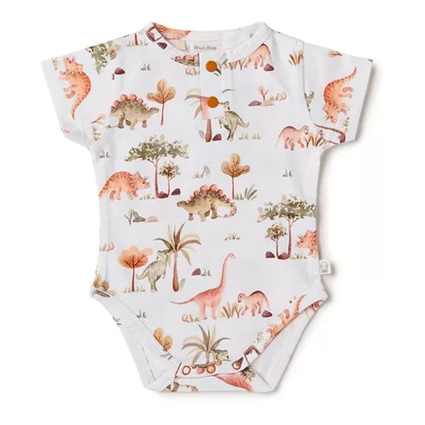 Short Sleeve Bodysuit (Dino) - Size 0-3 Months (000)