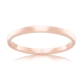 Soft Dome 2.5mm - 9ct Rose Gold