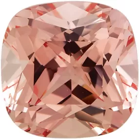 Square Cushion Cut Lab Created Champagne Sapphire Gemstone