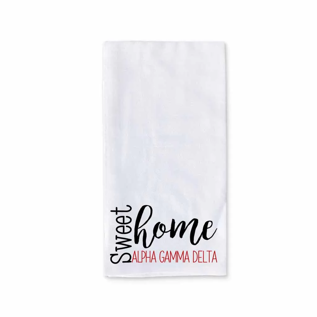 Sweet Home Alpha Gamma Delta Sorority Kitchen Towel