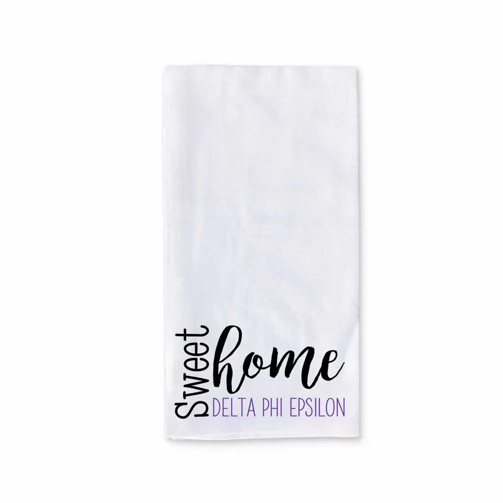 Sweet Home Delta Phi Epsilon Sorority Kitchen Towel