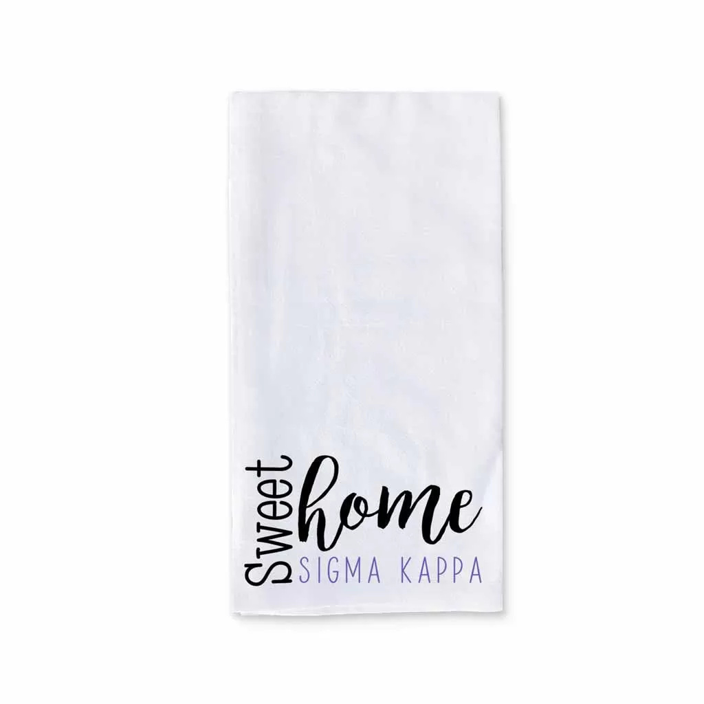 Sweet Home Sigma Kappa Sorority Kitchen Towel