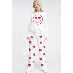 TB625G1055 Phil Love Heart Smile  LoungeWear Set