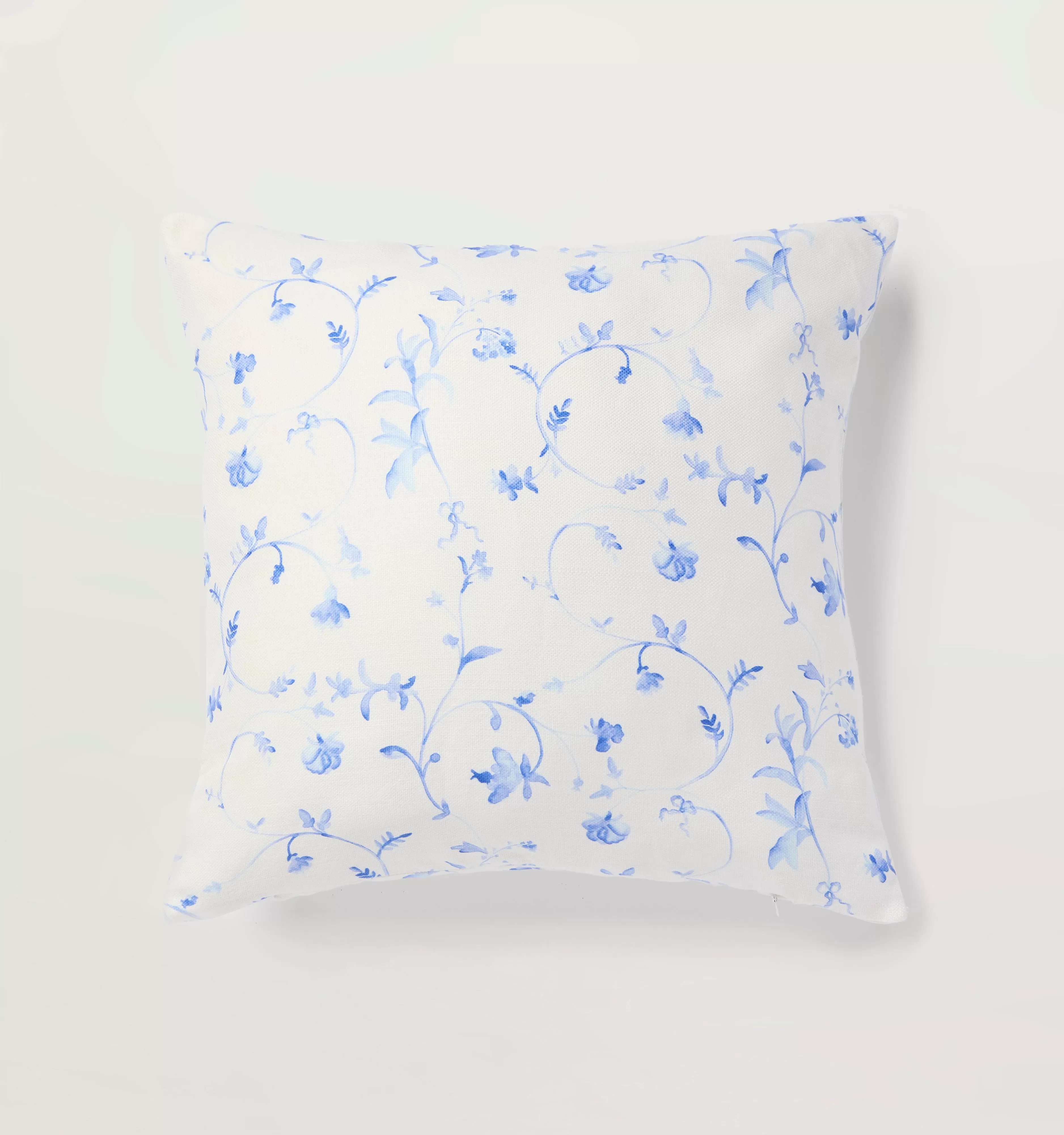 The Bleecker Throw Pillow - Blue Botanical