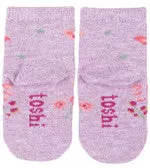 Toshi Organic Socks Ankle Jacquard - Lavandula