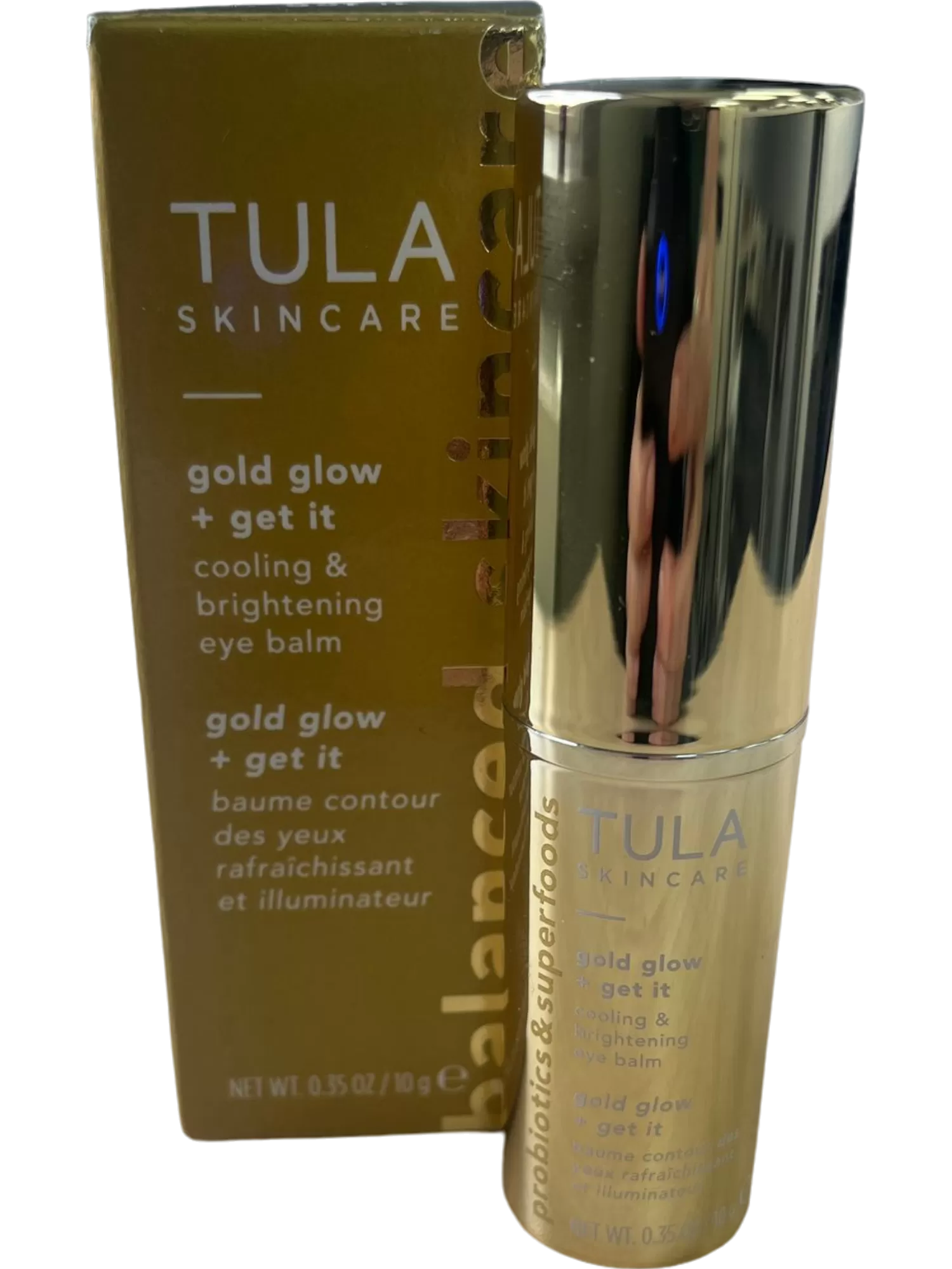 TULA Skincare Gold Glow Cooling & Brightening Eye Balm