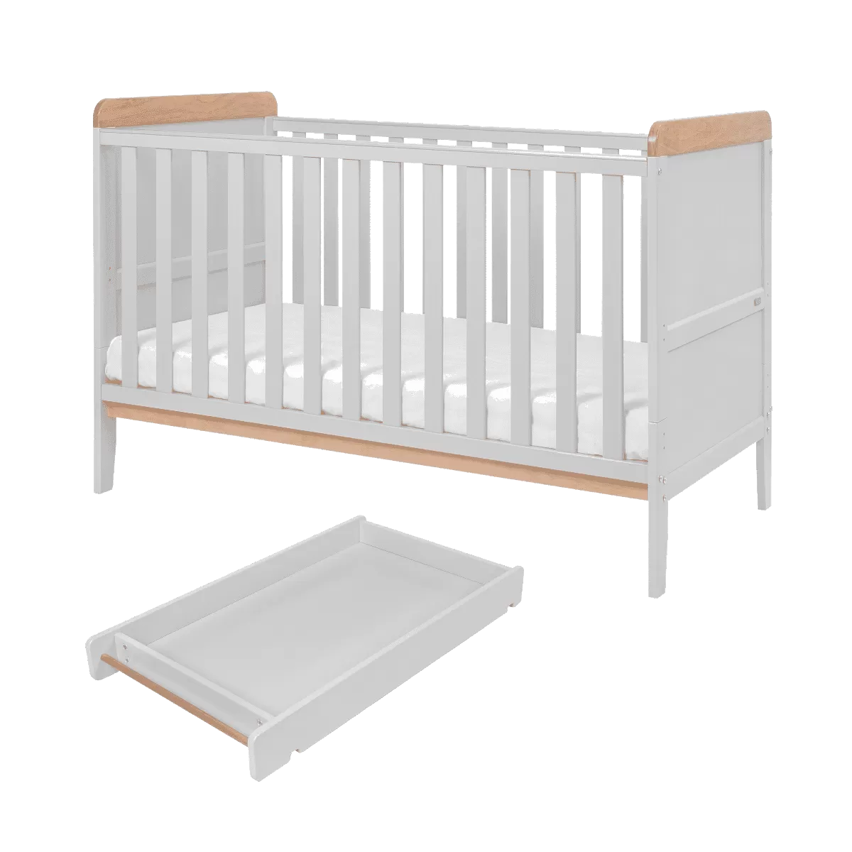 Tutti Bambini Rio 3 Piece Room Set - Dove Grey/Oak