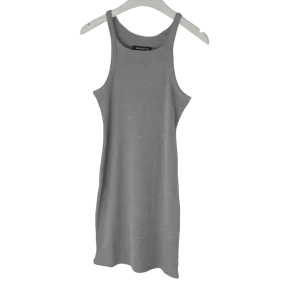 Urban Outfitters Grey Ribbed Sleeveless Mini Dress UK L