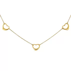 Vintage Tiffany & Co. Triple Open Heart Necklace