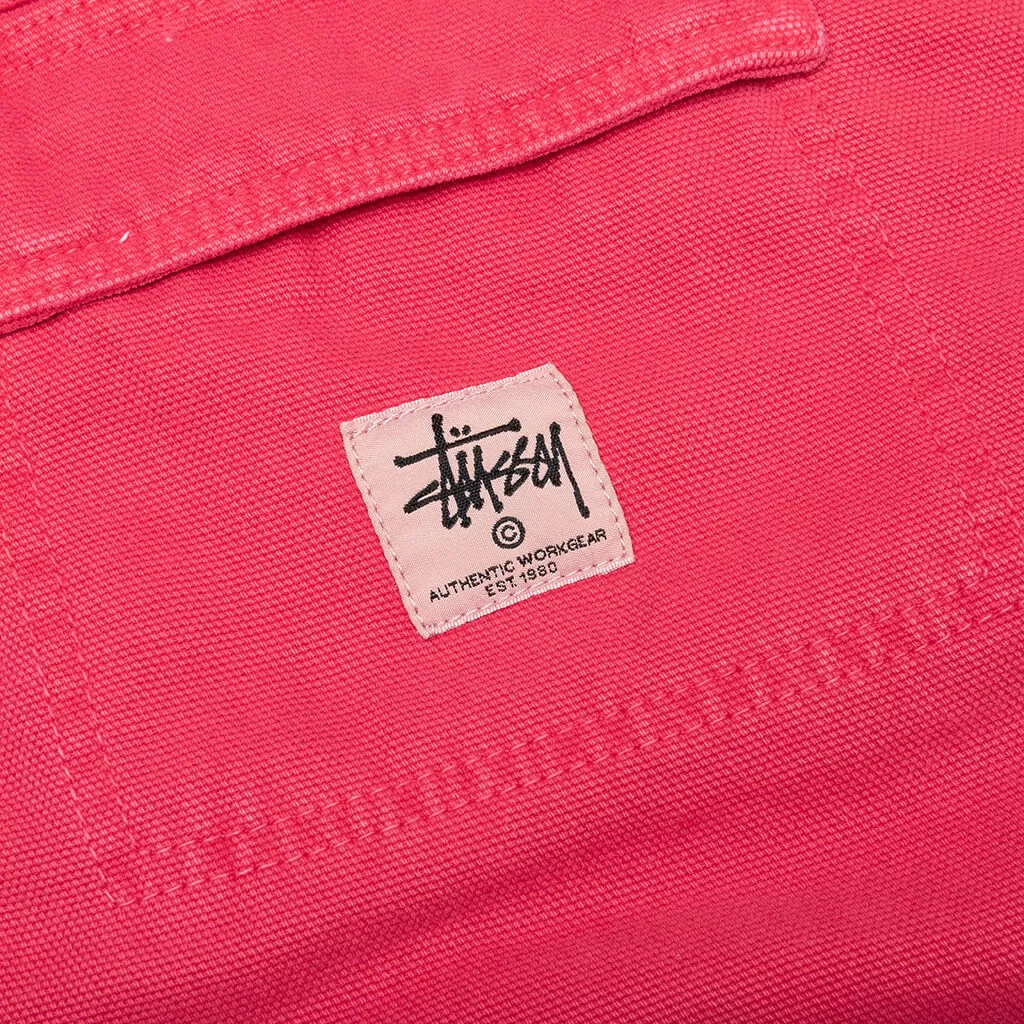 Washed Canvas Shop Jacket - Hot Pink