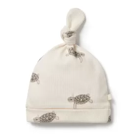 Wilson & Frenchy Tiny Turtle Organic Knot Hat