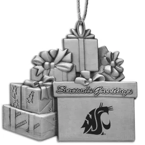 WSU Cougars Seasons Greetings Ornament