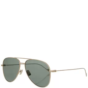 YSL SL193 Titanium Sunglasses, Gold/Green