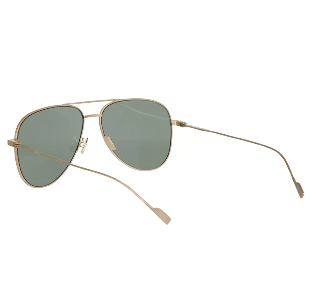 YSL SL193 Titanium Sunglasses, Gold/Green